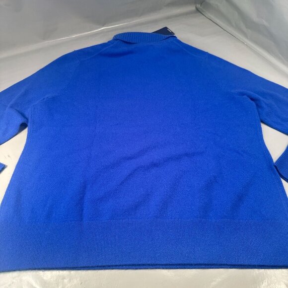 Lands End Cashmere Turtleneck Sweater Women Knit Long Sleeve Royal Blue XL - Picture 12 of 16